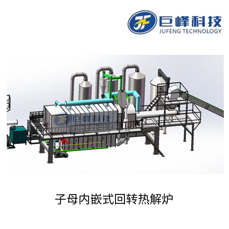 子母內嵌式無氧裂解爐